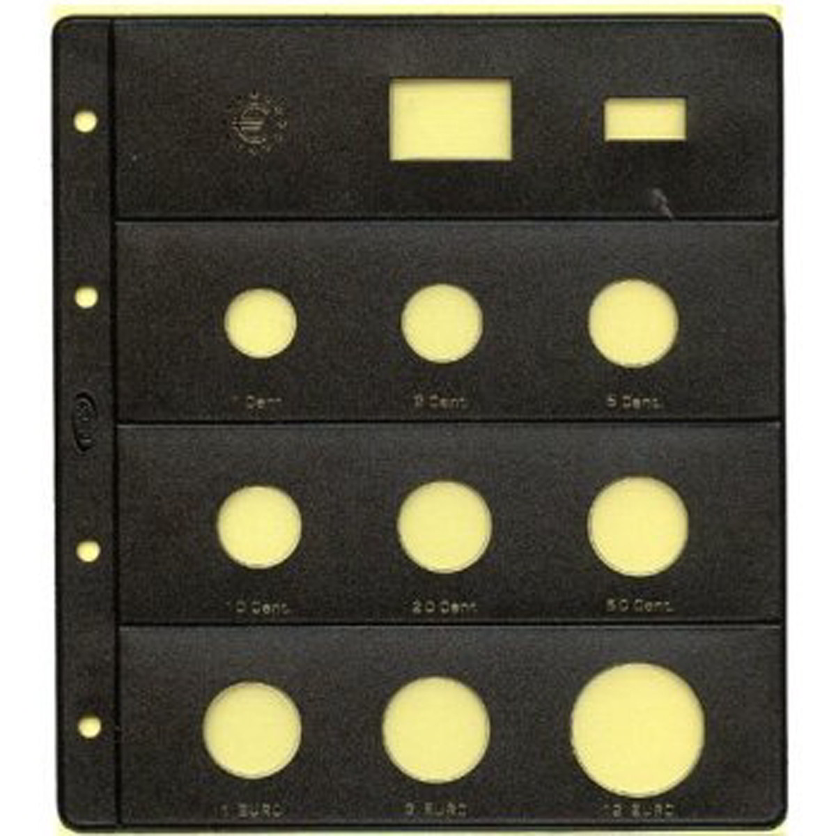 Funda Colección Monedas Euro PARDO 172000 Material Oficina PAPELSTORE