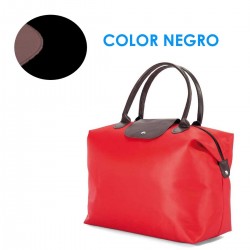 Bolso Multiusos BENZI BZ4551 Plegable, Mediano 37 cm. Negro