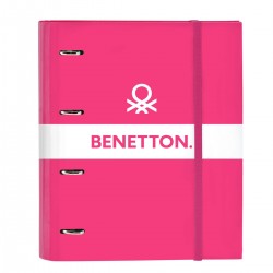 Carpeta Equipada BENETTON Raspberry, Din-A4 4 Anillas 30 mm.