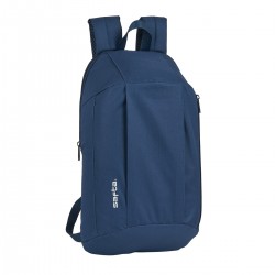 Mochila Casual SAFTA Basics Azul Navy, Mini 39 x 22 cm.