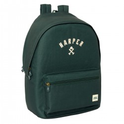 Mochila Causal HARPER & NEYER Green, Day Pack 44 cm. Portátil 15,6
