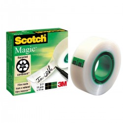 Cinta Adhesiva 3M SCOTCH Magic, 19 mm. x 33 m. Invisible