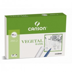 Papel Vegetal CANSON Basik, Din-A3 95 gr., Caja x250 Hojas