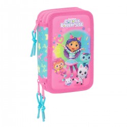 Estuche Escolar GABBY'S DOLLHOUSE Confetti, Triple 37 Piezas