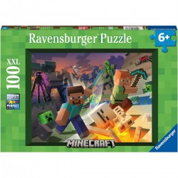 Puzzle RAVENSBURGER 100 Piezas, Minecraft XXL