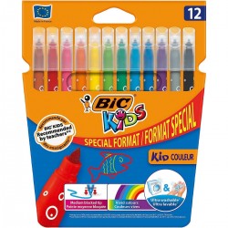 Rotuladores BIC KIDS Kid Couleur, Caja x12 Colores