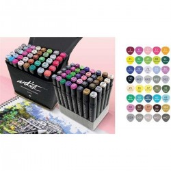 Rotuladores ALEX BOG Professional Artist Markers, Estuche x40 Colores