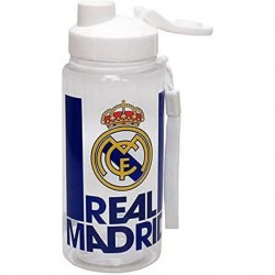 Botella REAL MADRID Plástico Translúcido 550 ml. Blanco