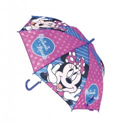 Paraguas MINNIE MOUSE Lucky Lunares y Rayas, Automático 48 cm.