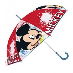 Paraguas MICKEY MOUSE Happy Smiles Azul, Manual 46 cm.
