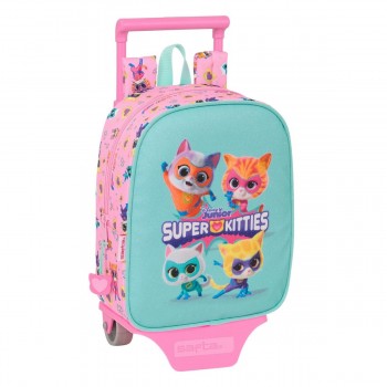 Mochila Escolar SUPERKITTIES, Guardería 28 cm. Con Carro